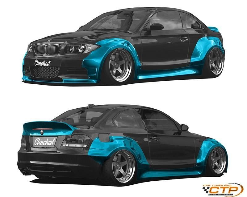 Clinched Flares Wide Body Kit for BMW 128i