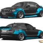 Clinched Flares Wide Body Kit for BMW 120i 2007-2011