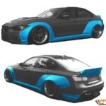 Clinched Flares Wide Body Kit for BMW 316i 2014-2015