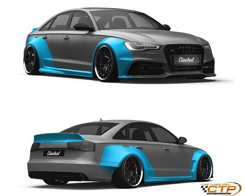 Clinched Flares Wide Body Kit for Audi A6 Quattro