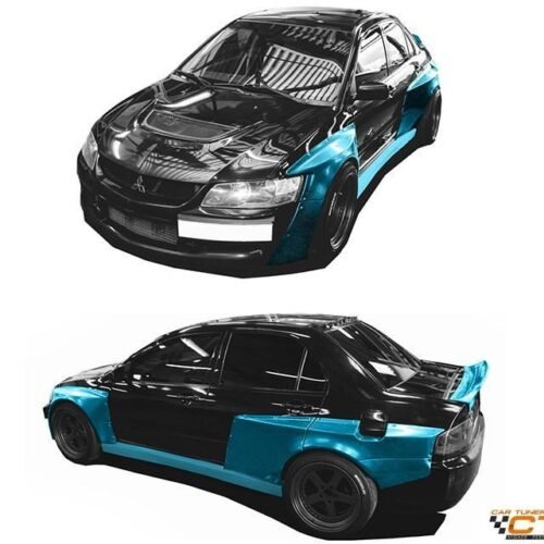 Clinched Flares Wide Body Kit for Mitsubishi Evolution